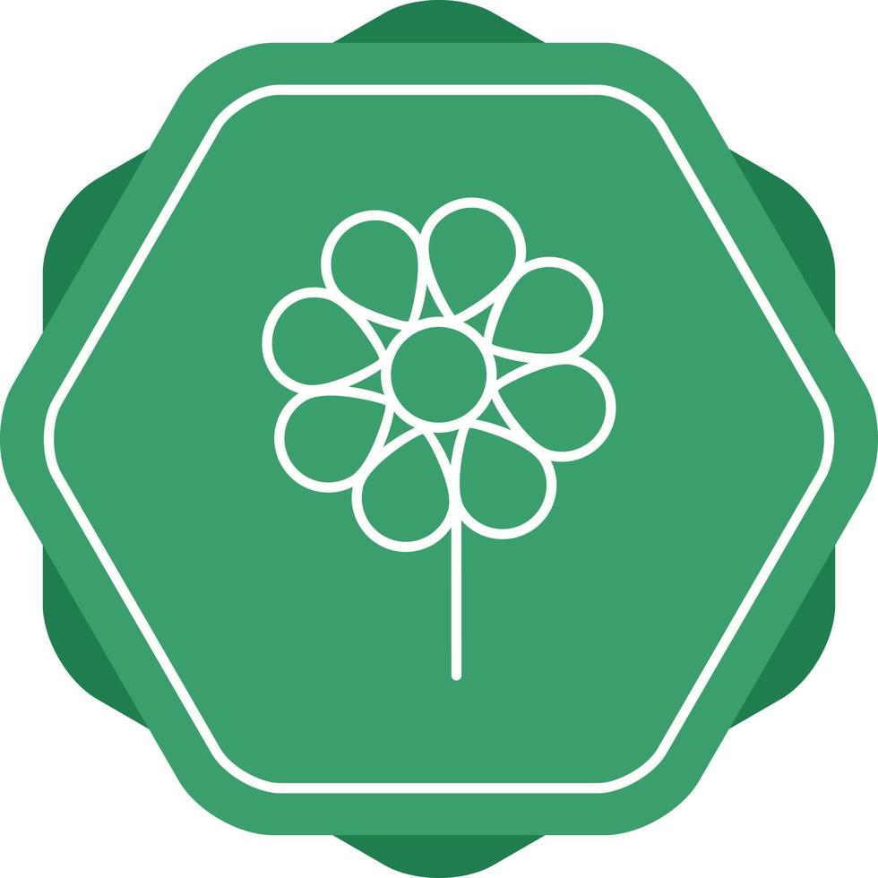 Unique Flower Vector Line Icon