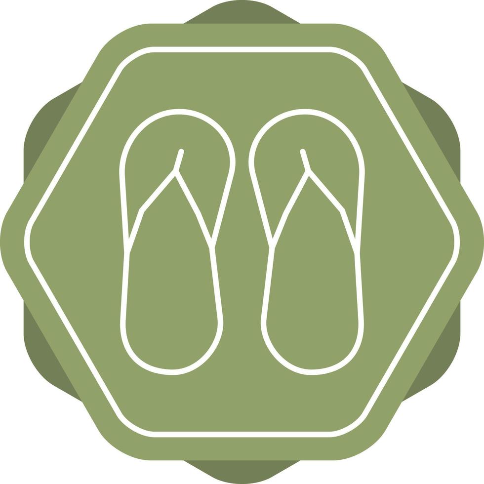 Unique Sandal Vector Line Icon