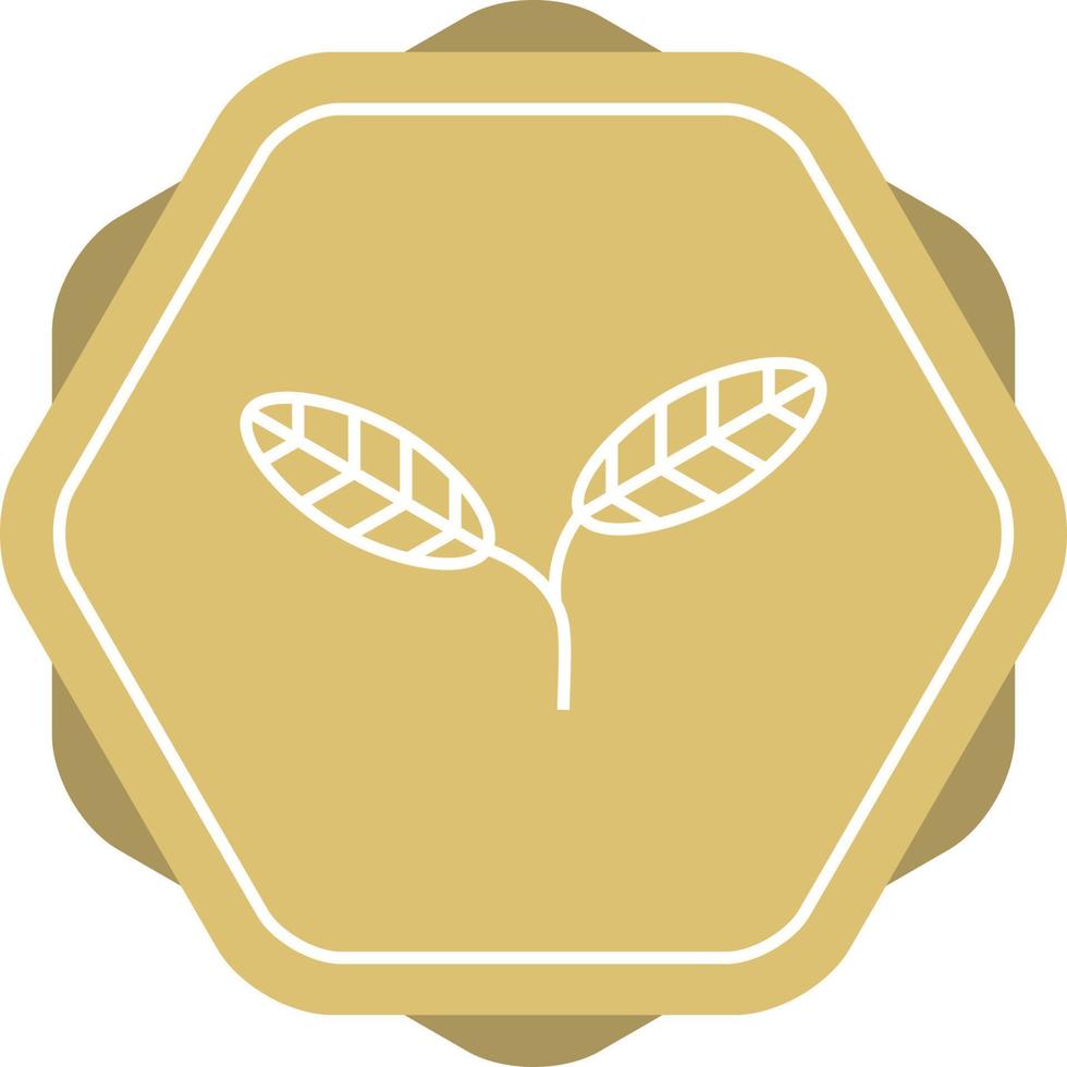 Unique leaves Vector Line Icon