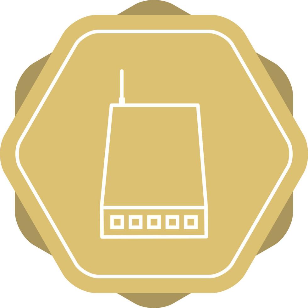 Unique Network Switch Vector Line Icon