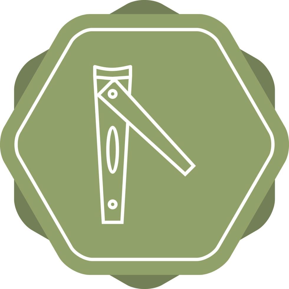 Unique Nail Cutter Vector Line Icon