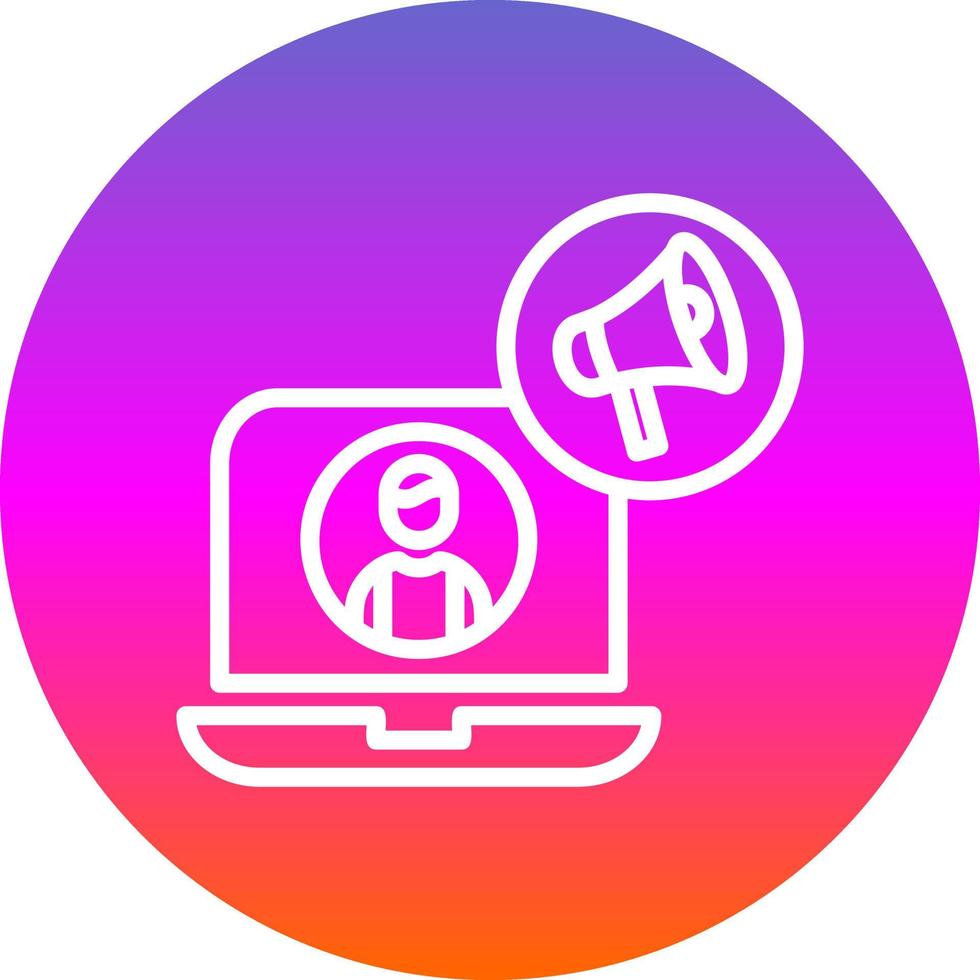 Content Marketer Vector Icon Design