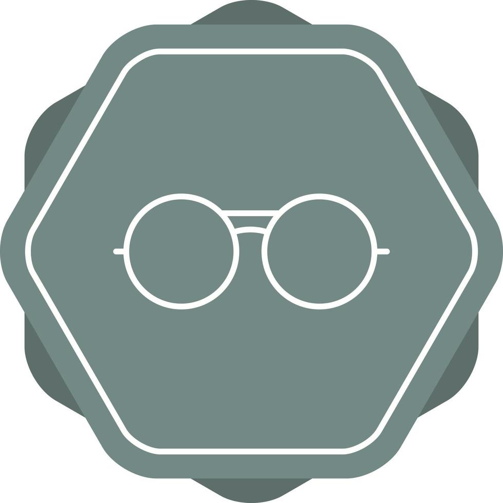 Unique Vintage Glasses Vector Line Icon