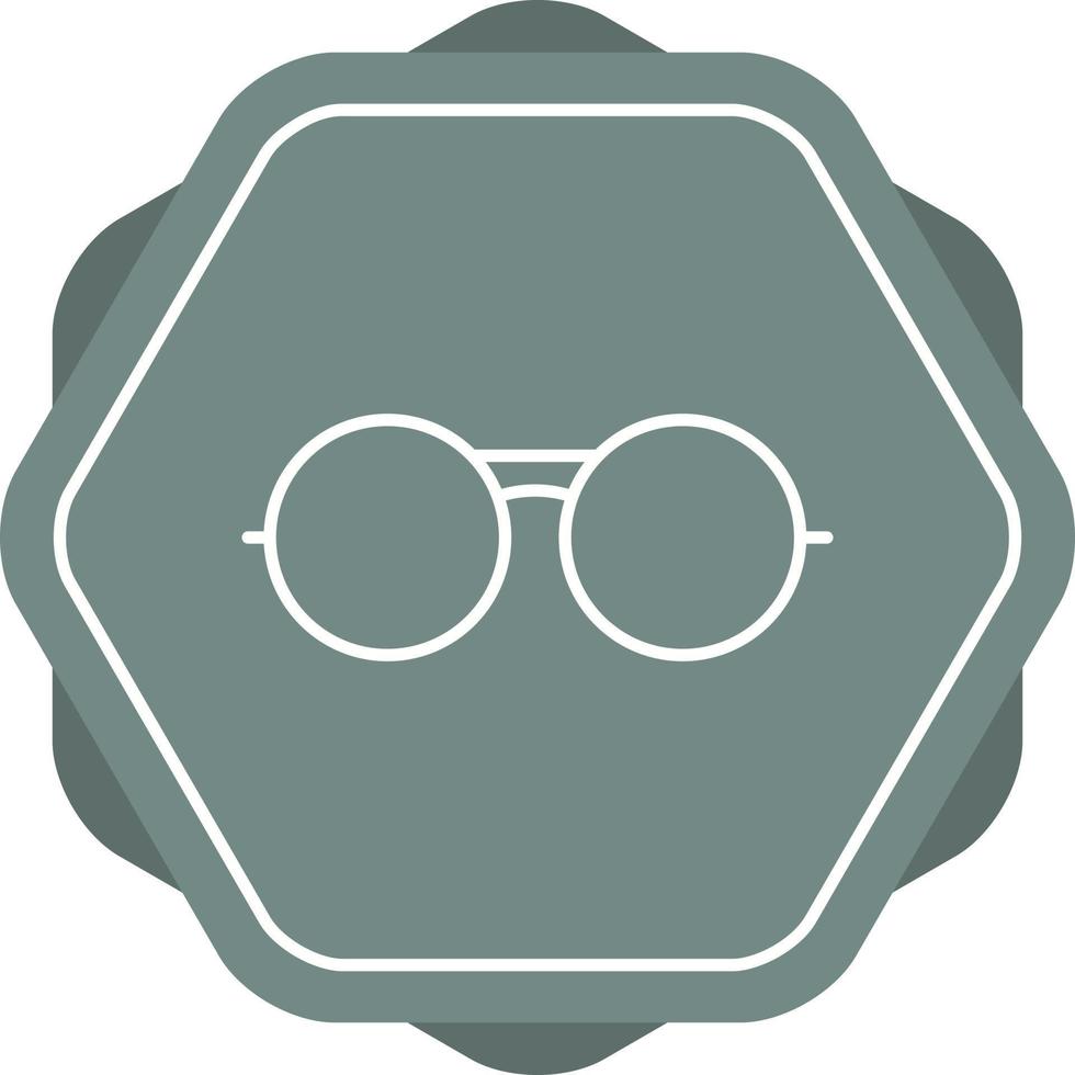 icono de línea de vector de gafas vintage único