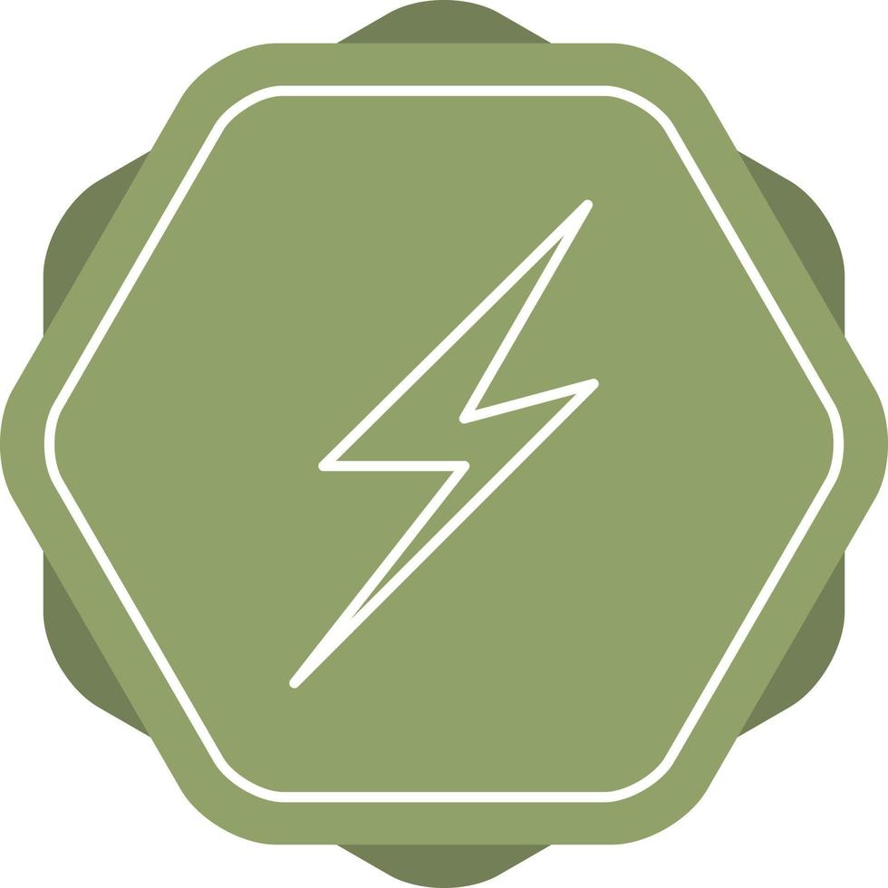 Unique Lightening II Vector Line Icon