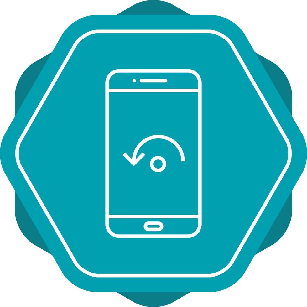 Unique Restart Phone Vector Line Icon