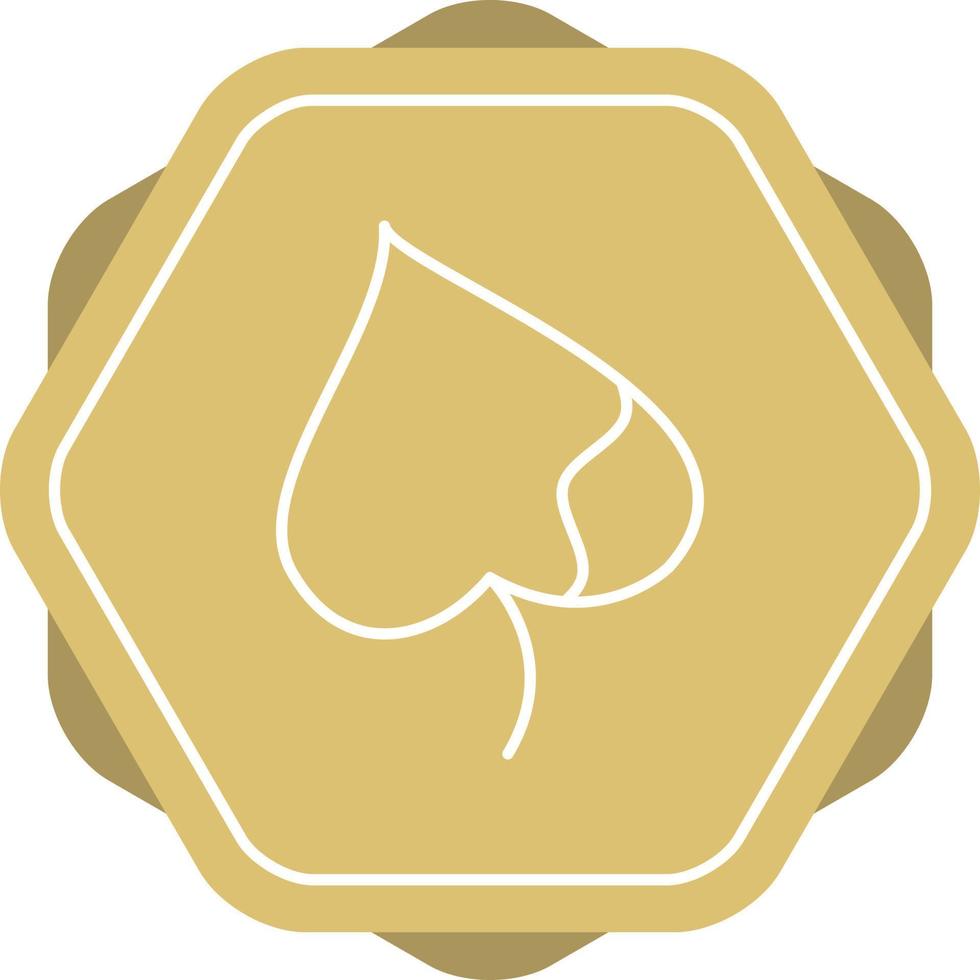 Unique Broken Leaf Vector Line Icon