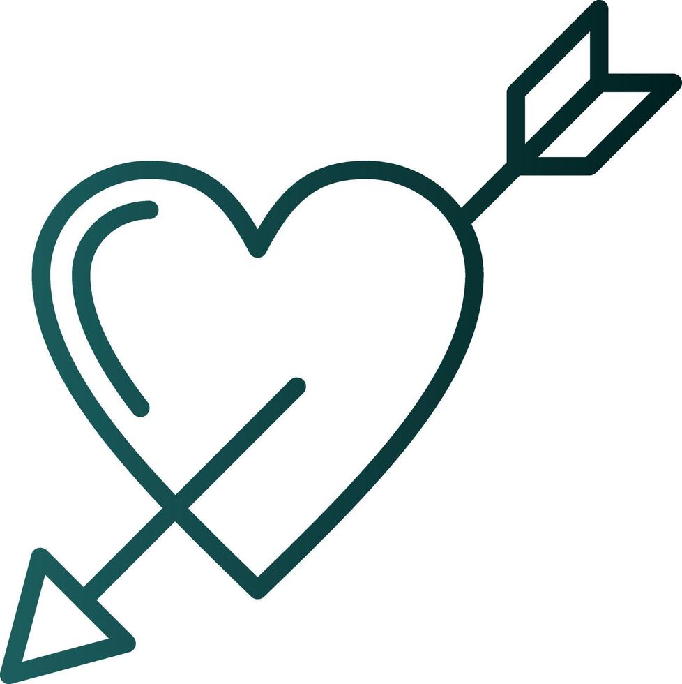 Heart Arrow Vector Icon Design