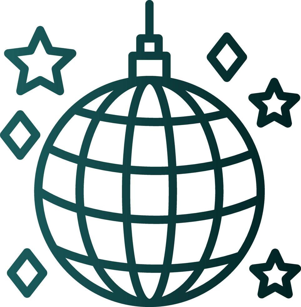 Disco Ball Vector Icon Design