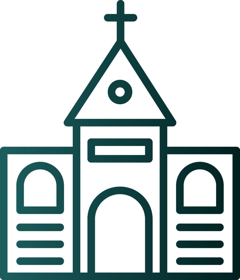 diseño de icono de vector de iglesia