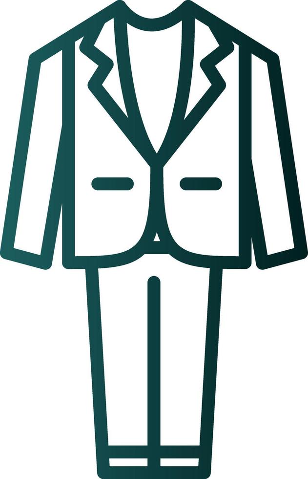 Wedding Men Suit Vector Icon Design