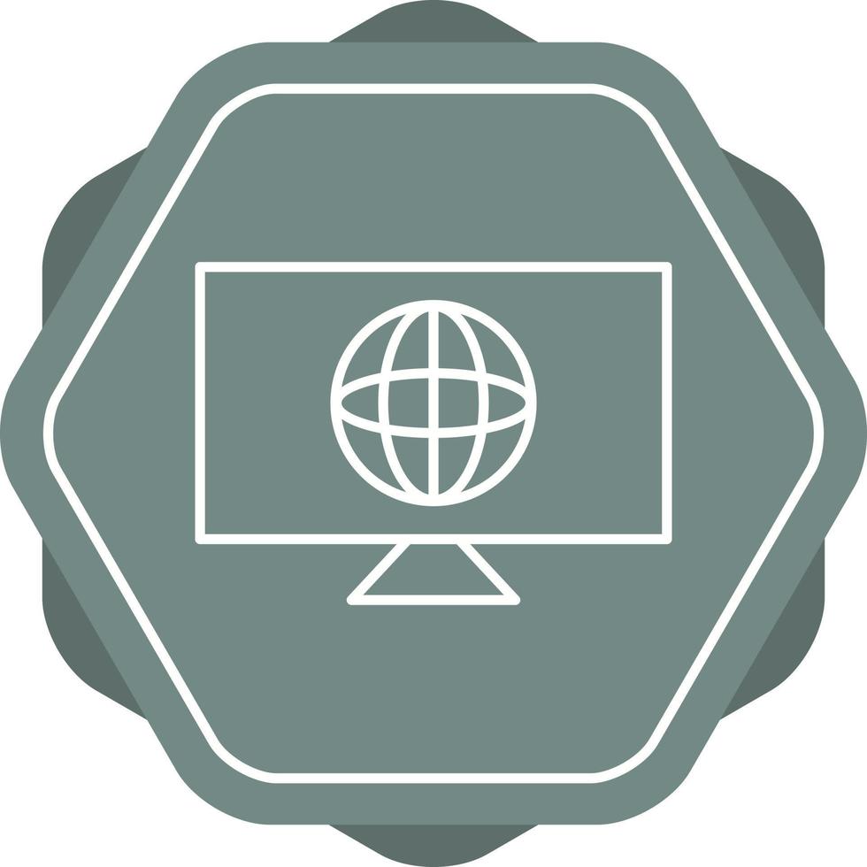 icono de línea de vector de noticias globales único