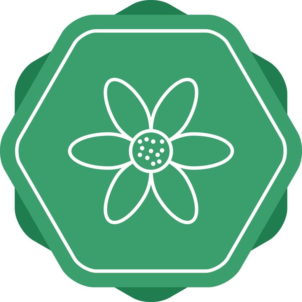 Unique Flower Vector Line Icon