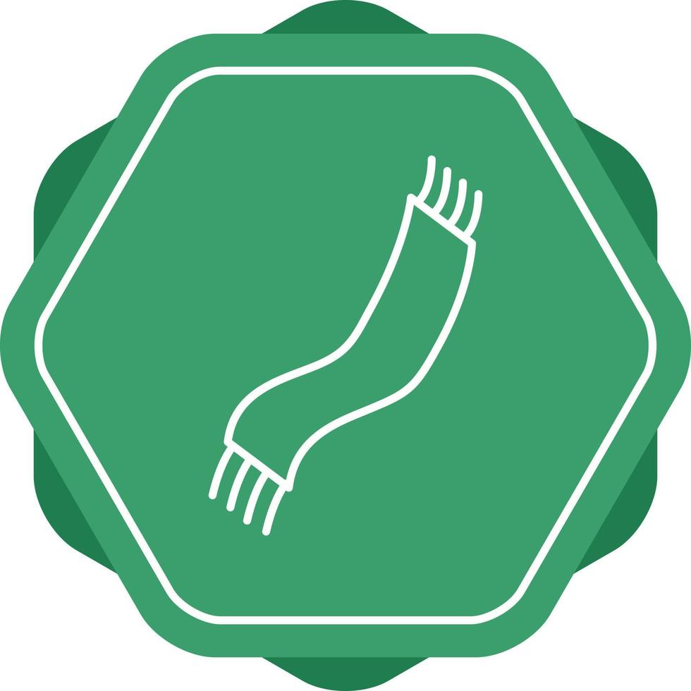 Unique Scarf Vector Line Icon
