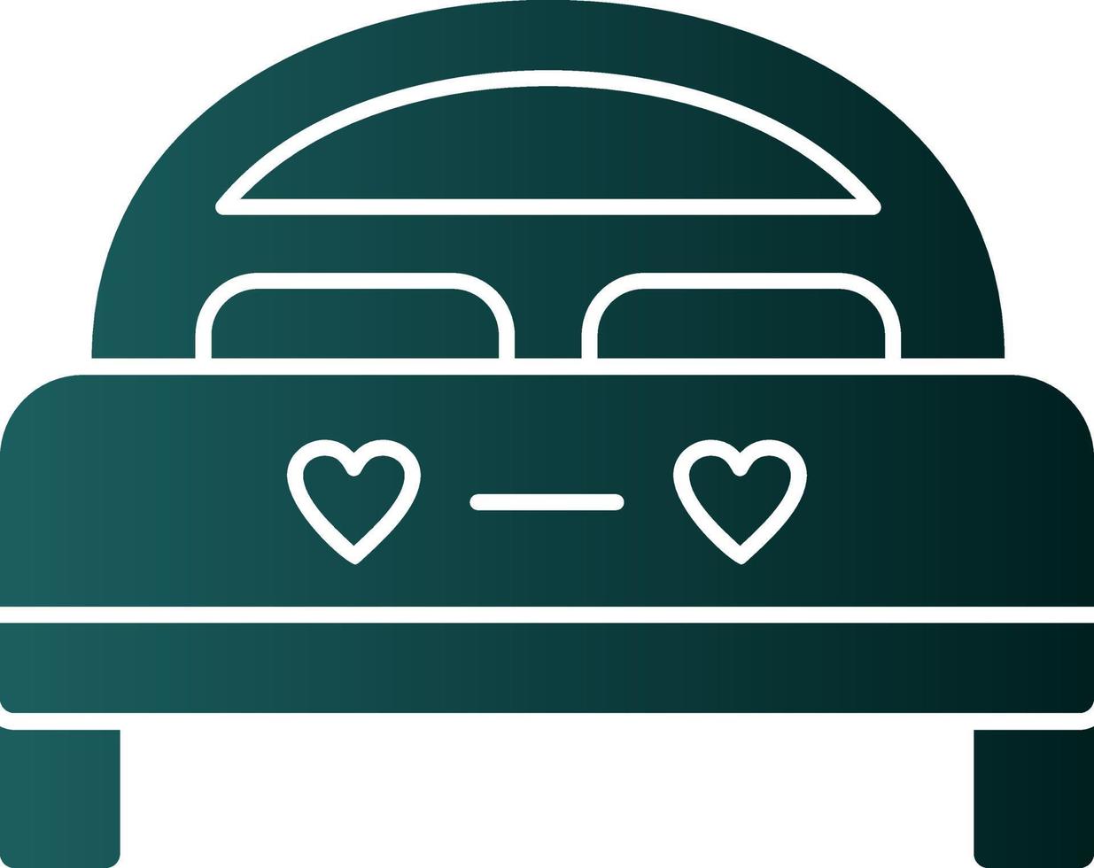 Double Bed Vector Icon Design