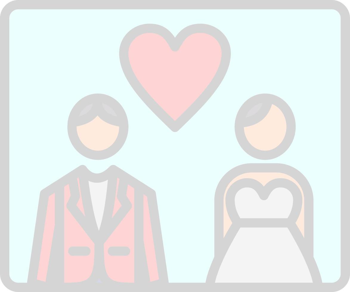 diseño de icono de vector de fotos de boda