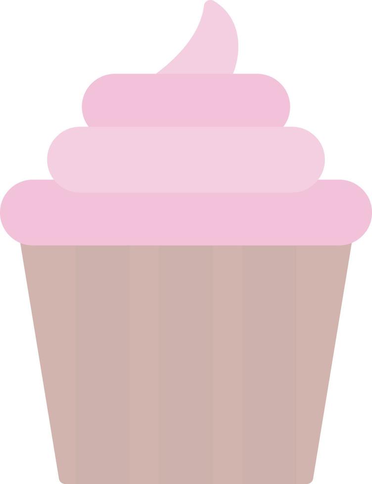 Wedding Cupcake Vector Icon Design