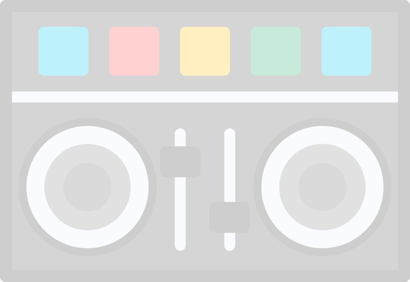 DJ Mixer Vector Icon Design