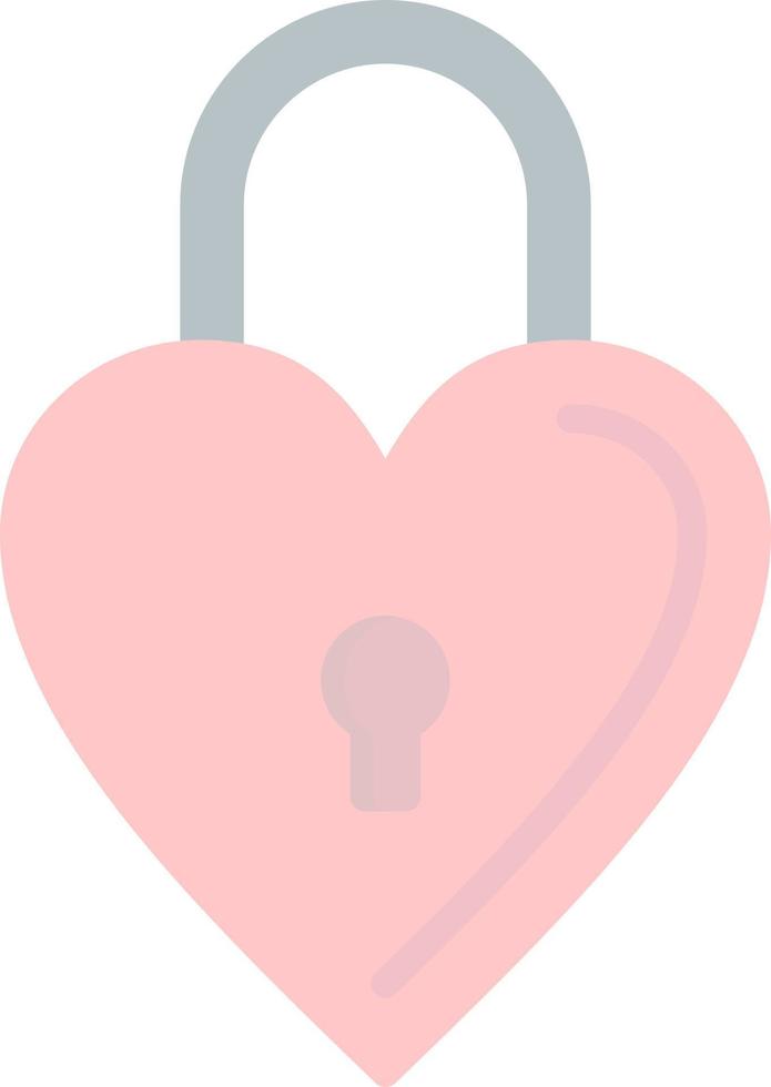 Wedding Padlock Vector Icon Design