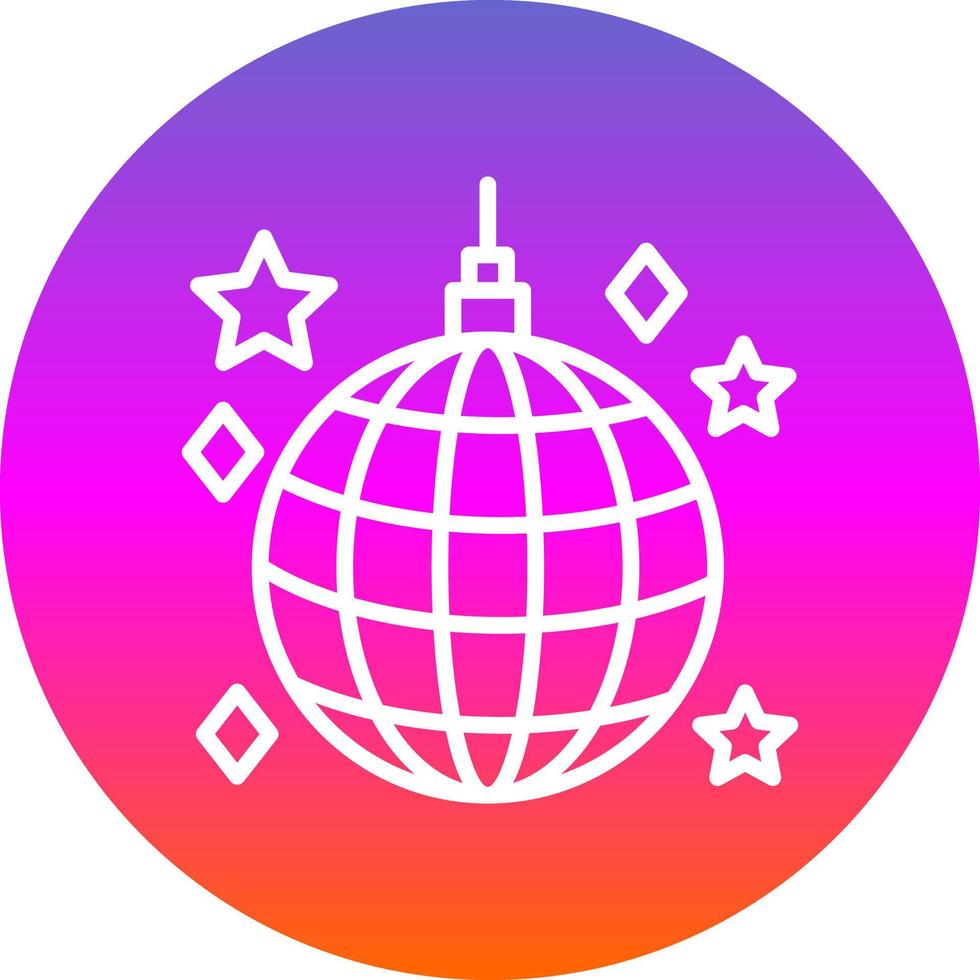 diseño de icono de vector de bola de discoteca