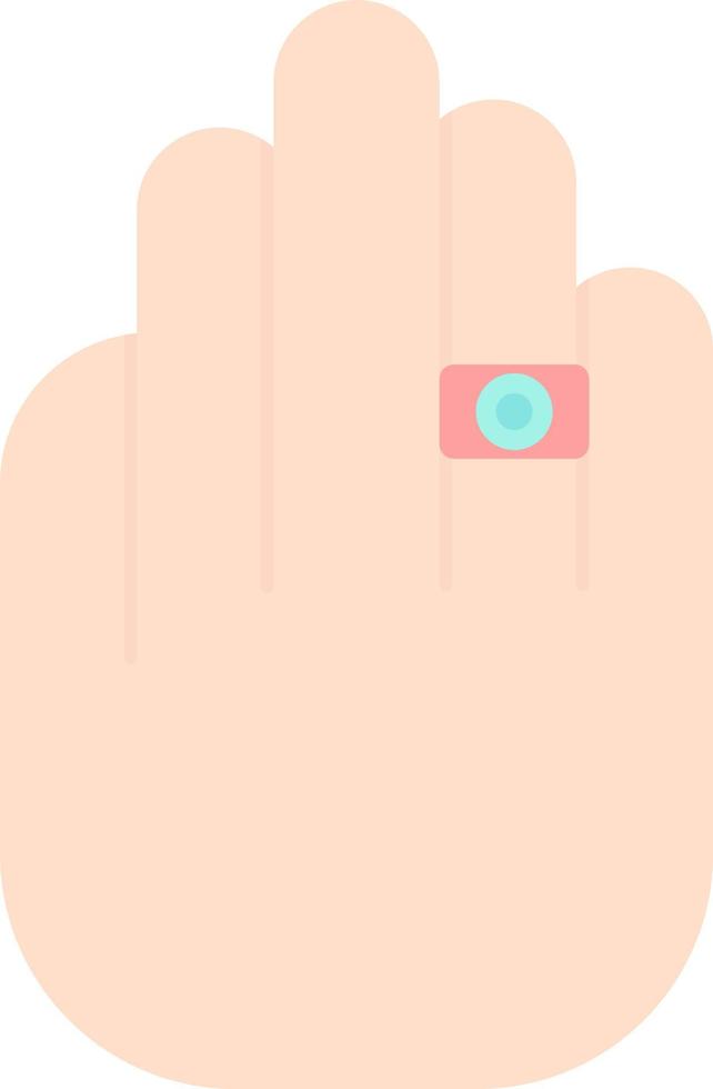 diseño de icono de vector de anillo en mano