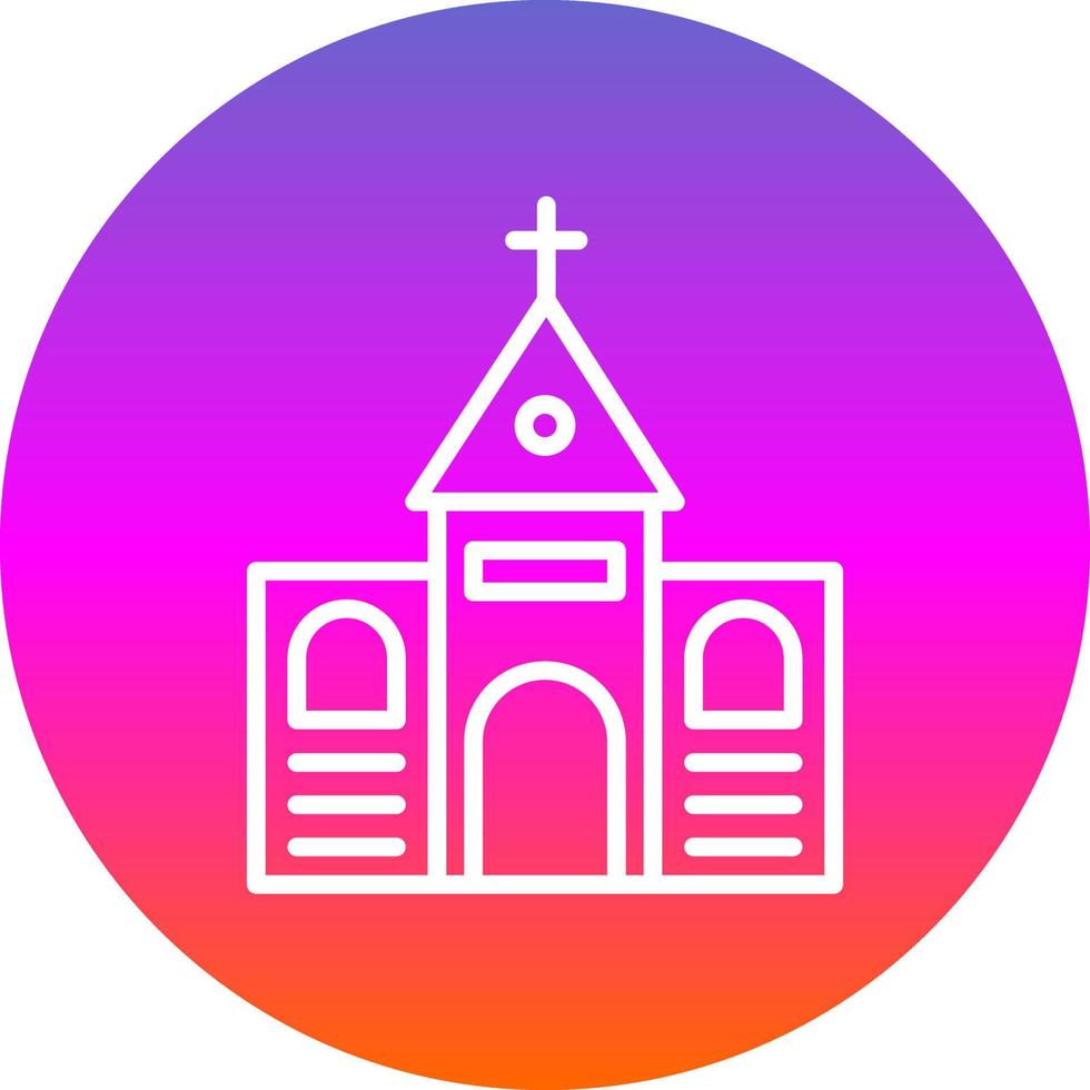 diseño de icono de vector de iglesia