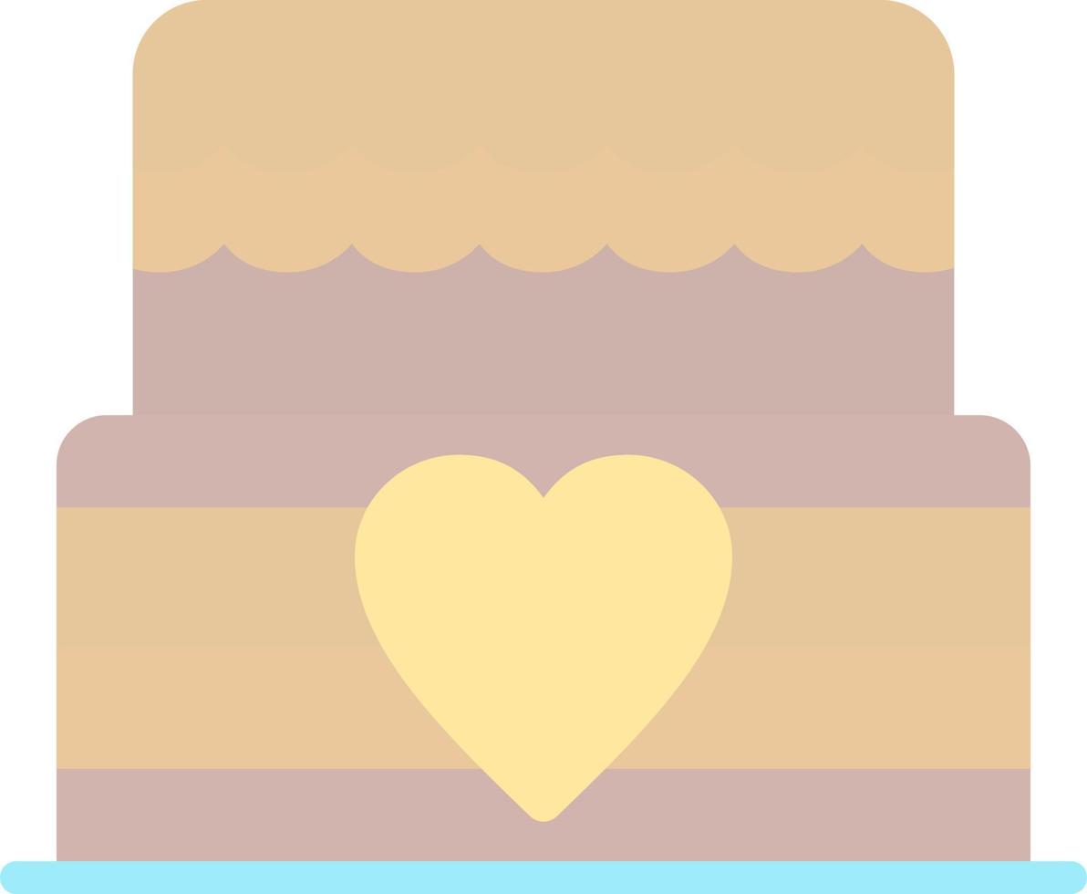 diseño de icono de vector de pastel de boda