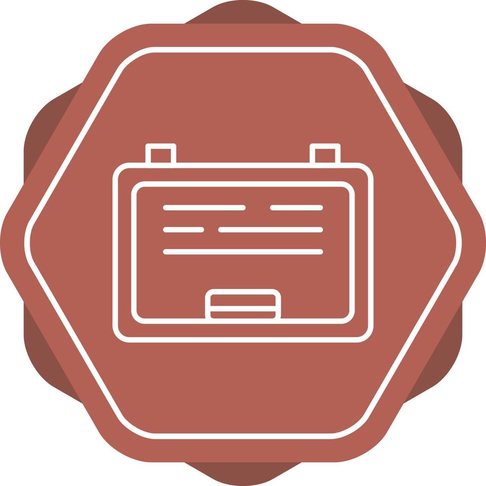 White Board Vector Icon