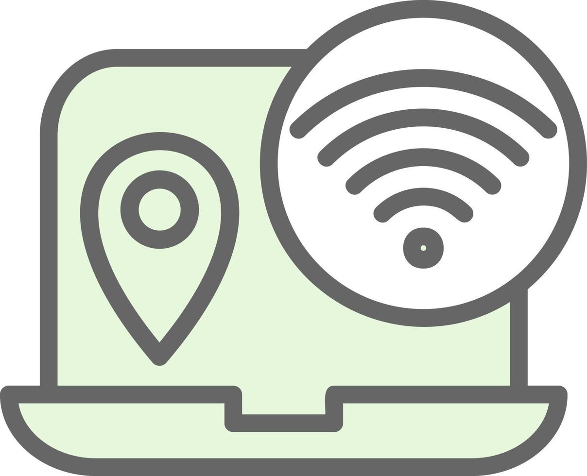 Digital Nomad Hub Vector Icon Design
