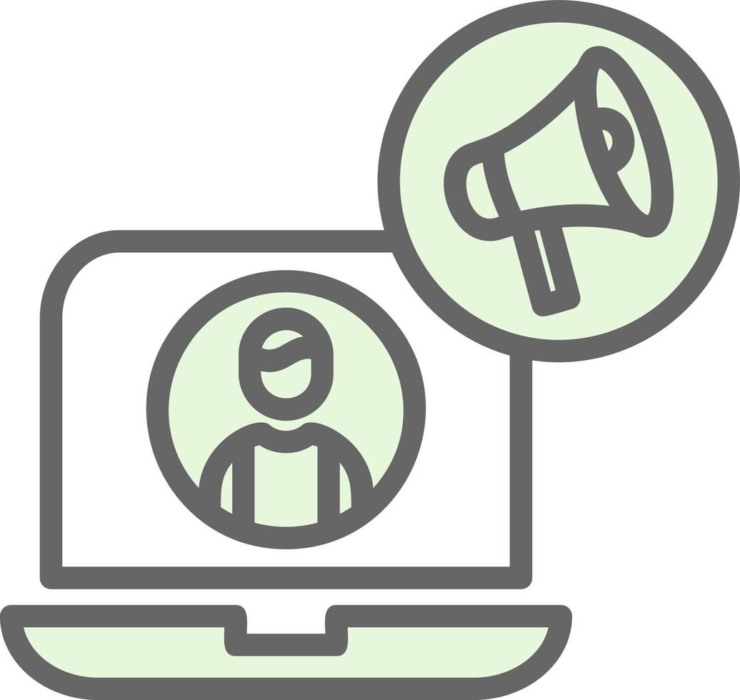 Content Marketer Vector Icon Design
