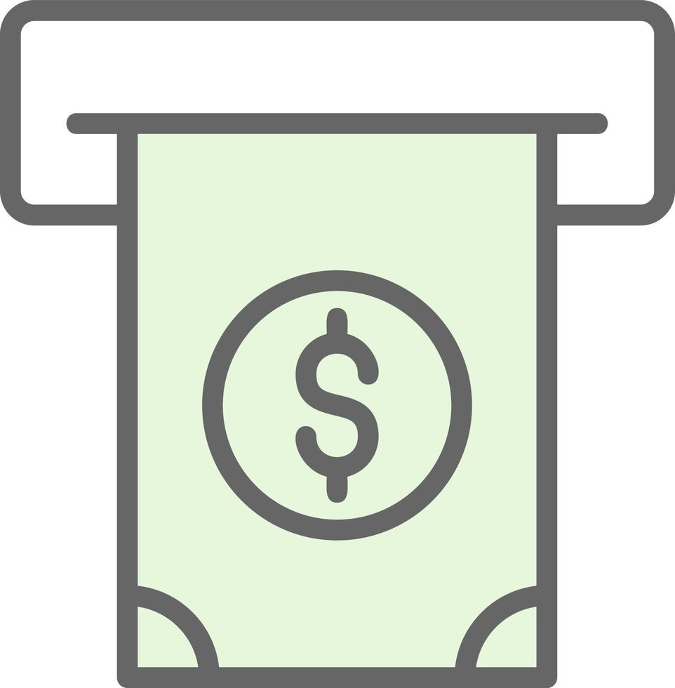 Cash Withdrawal Vector Icon Design