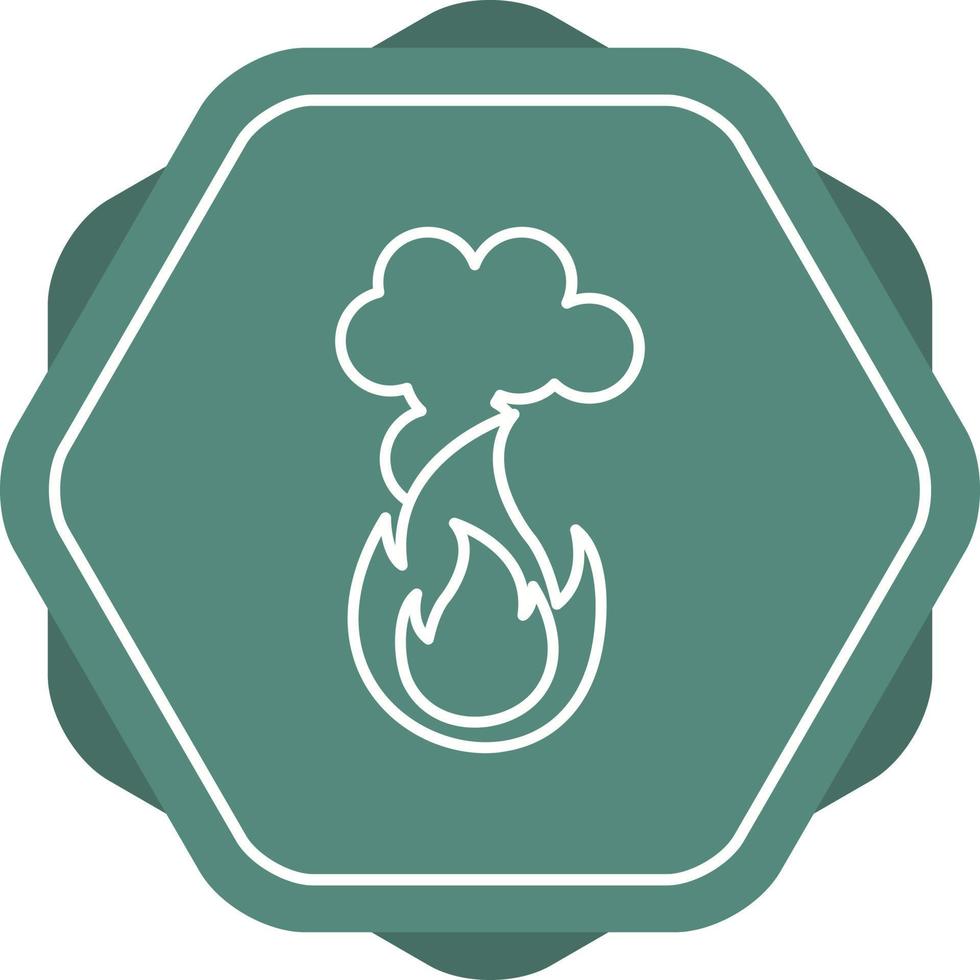 Fire Pollution Vector Icon