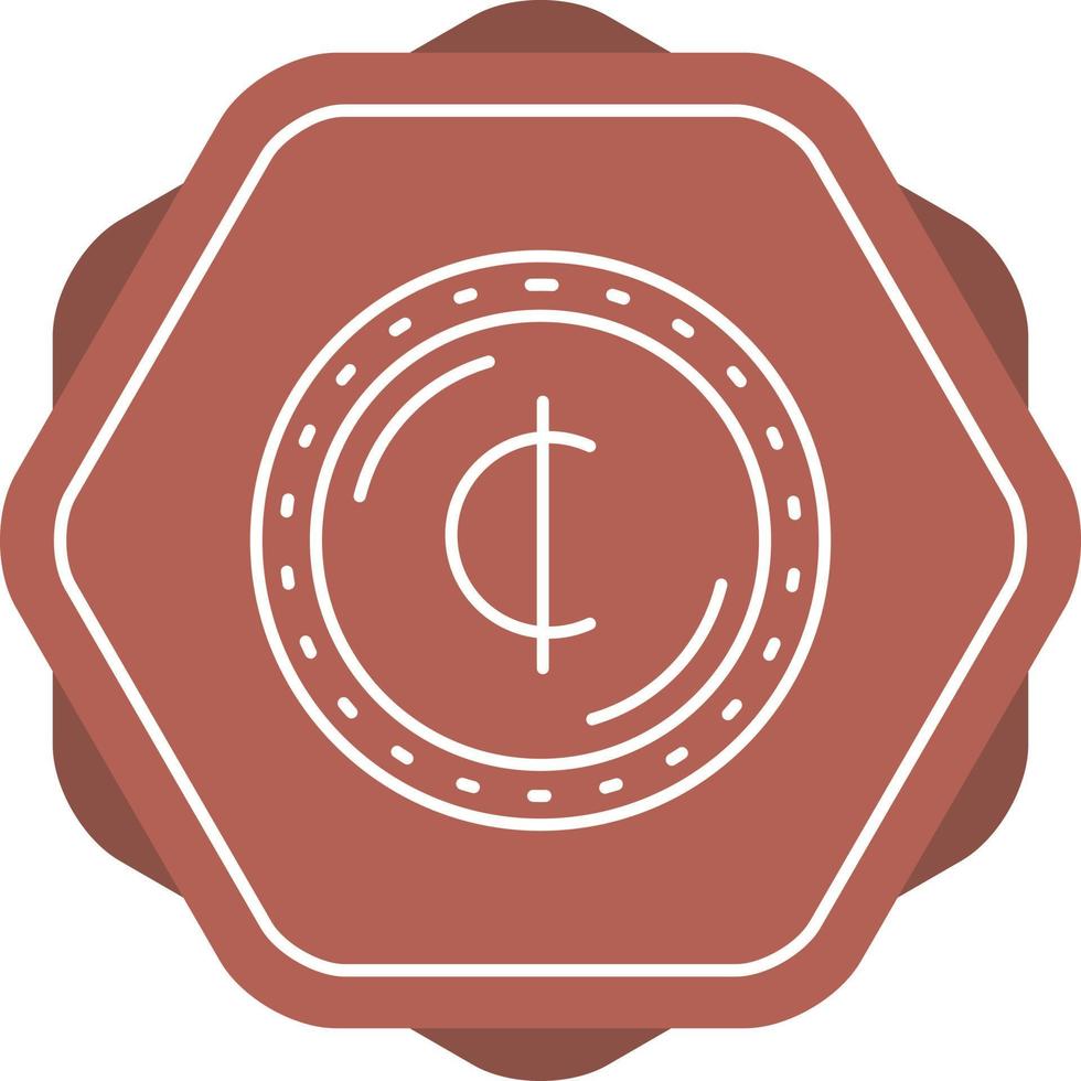 icono de vector de moneda cedis