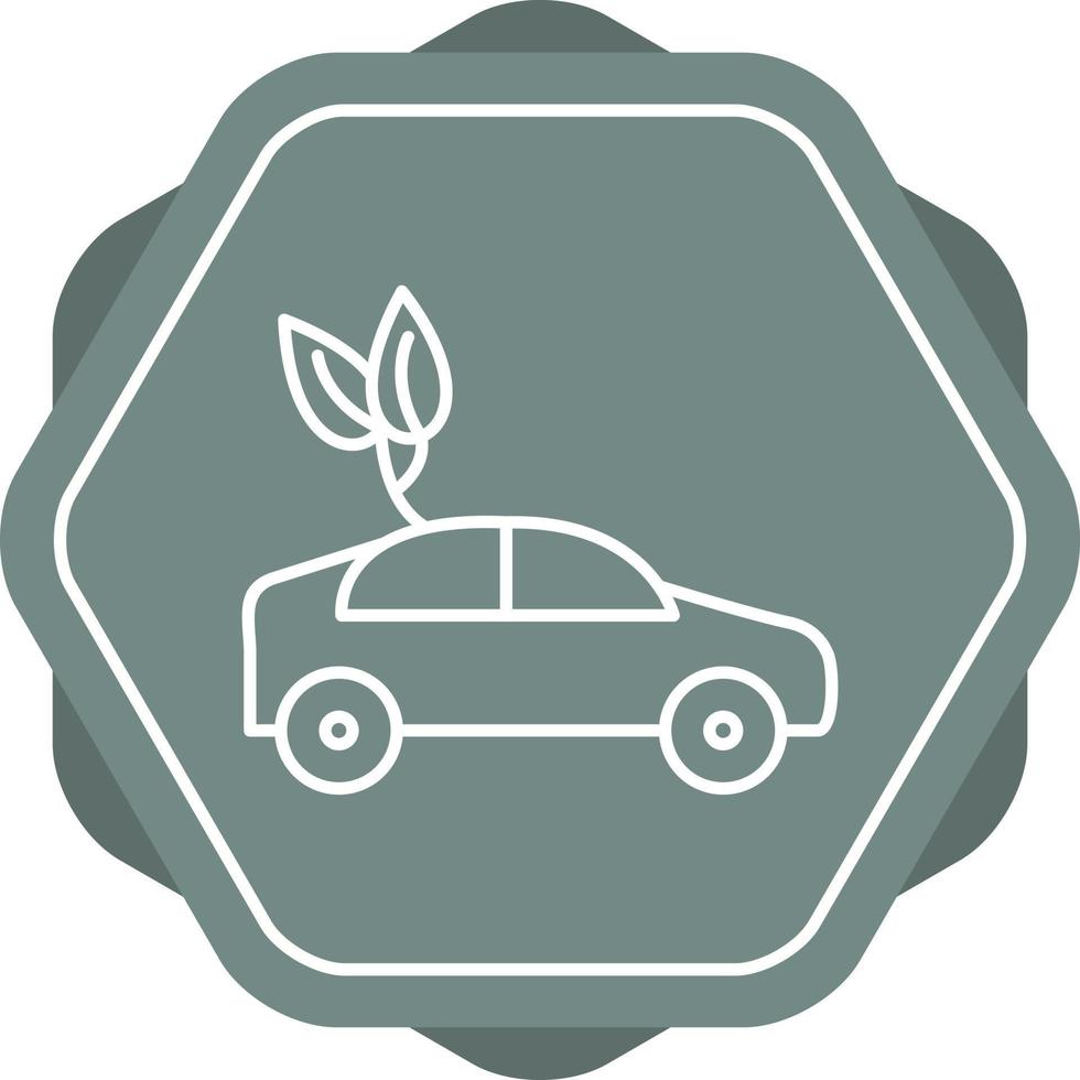 Eco friendly Car Line Icon vector
