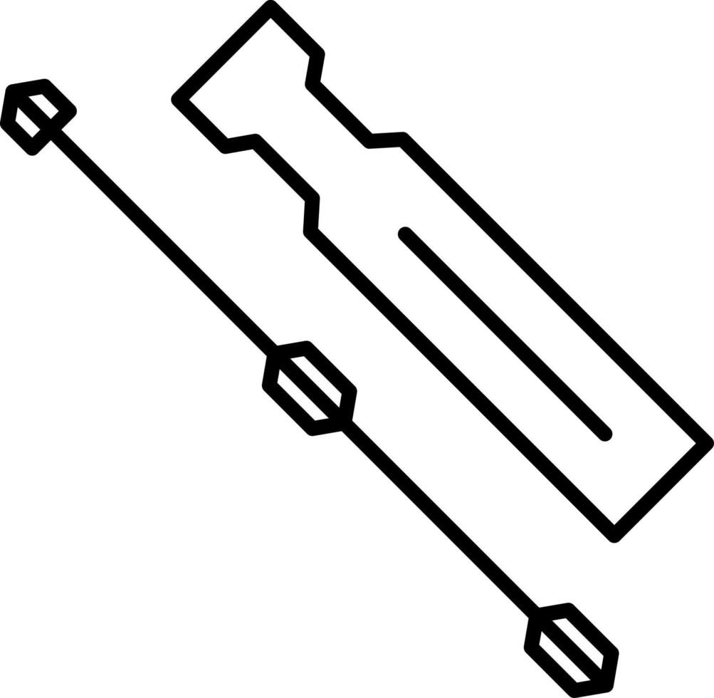 Screw Driver Line icon vector