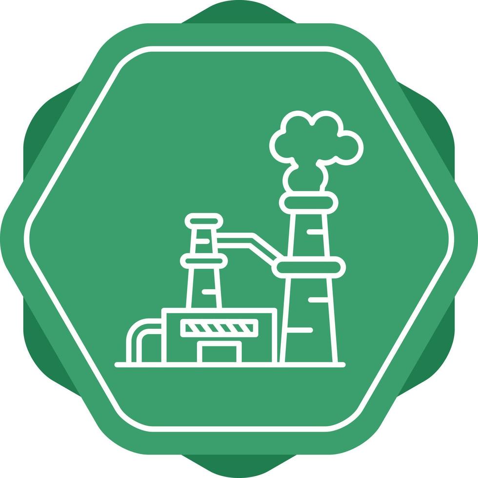 icono de vector de planta nuclear