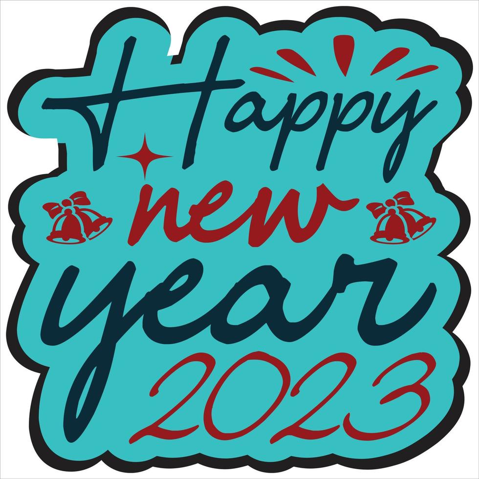 Happy new year 2023 vector