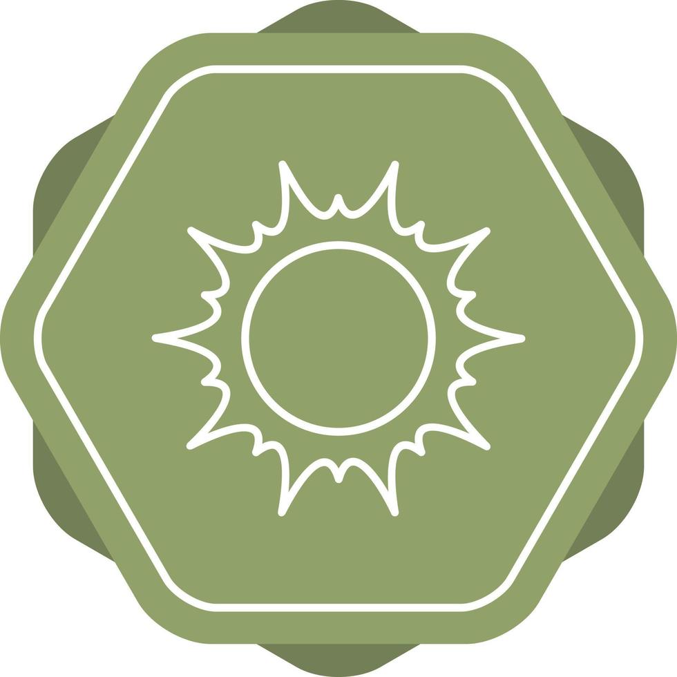 Sun Line Icon vector