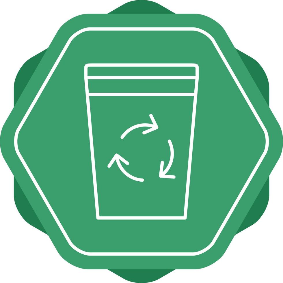 Recycle Bin Line Icon vector