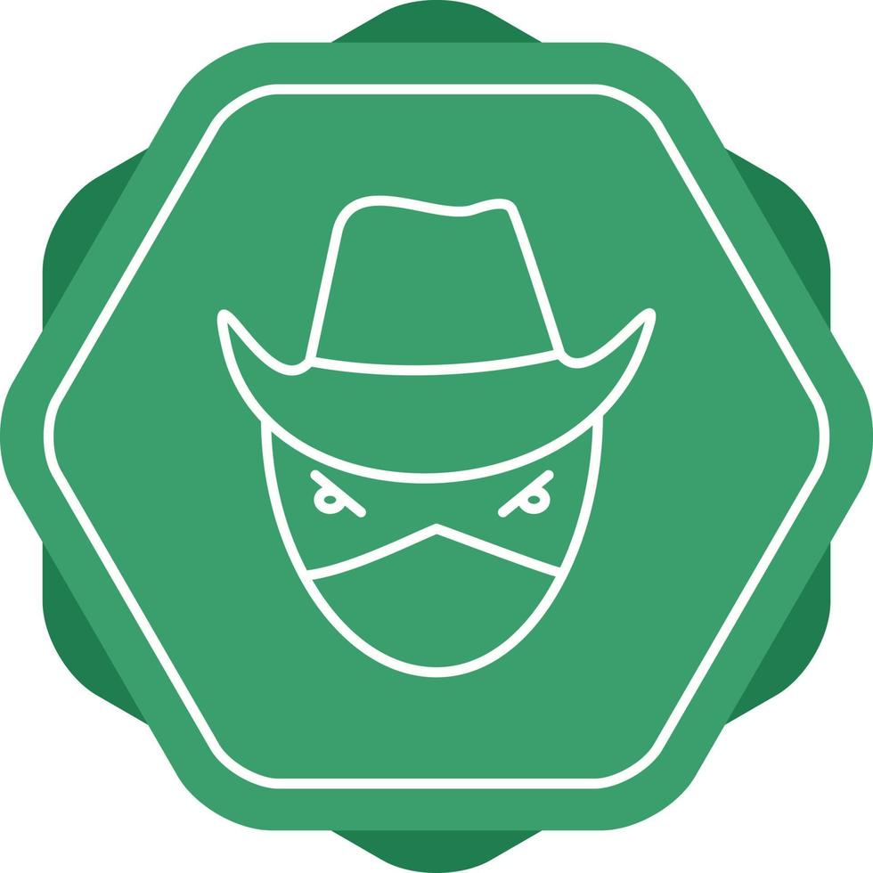 Bandit Line Icon vector