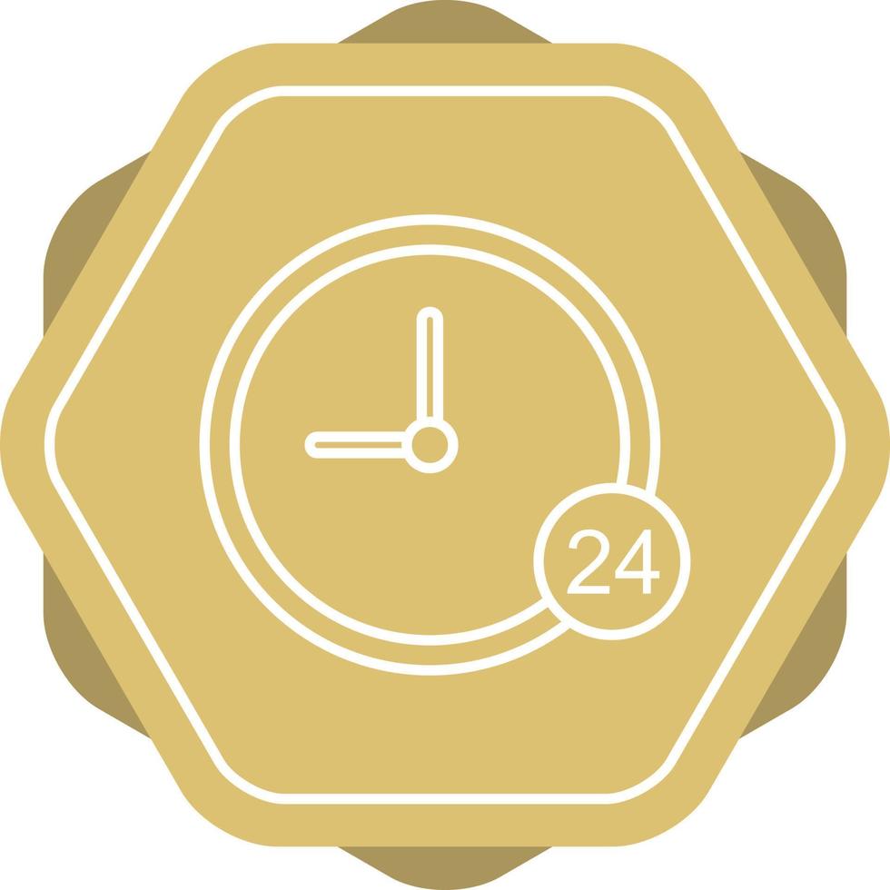 24 Hour Service Line Icon vector
