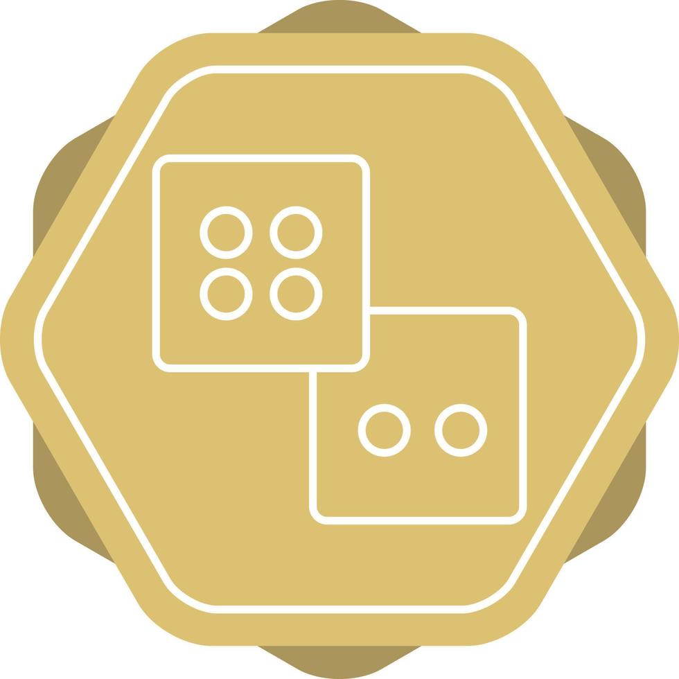 Dice Line Icon vector