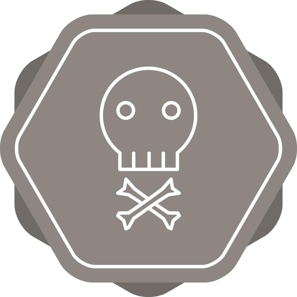 icono de línea de signo pirata vector