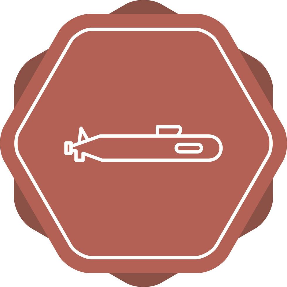 Submarine Line Icon vector