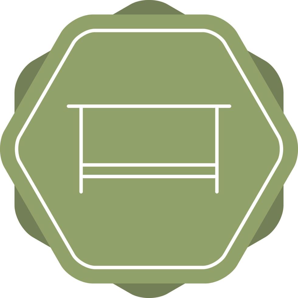 Simple Desk Line Icon vector
