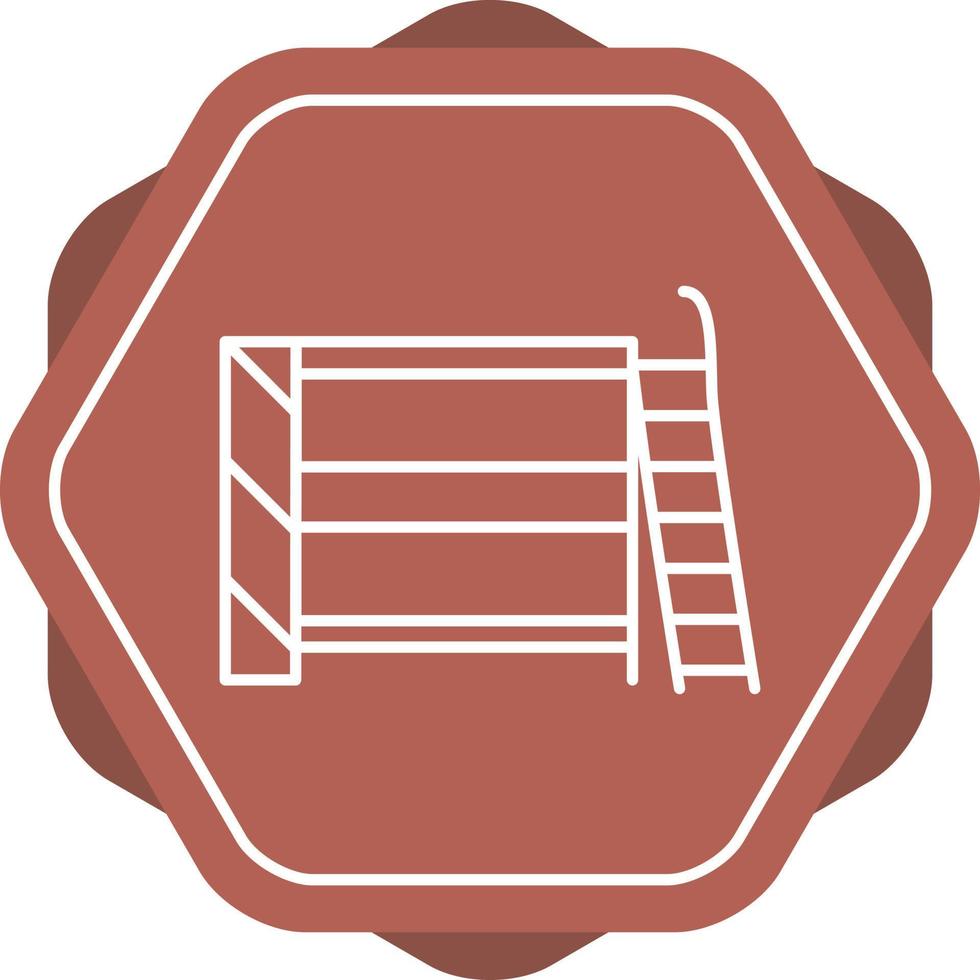 Bunk bed Line Icon vector
