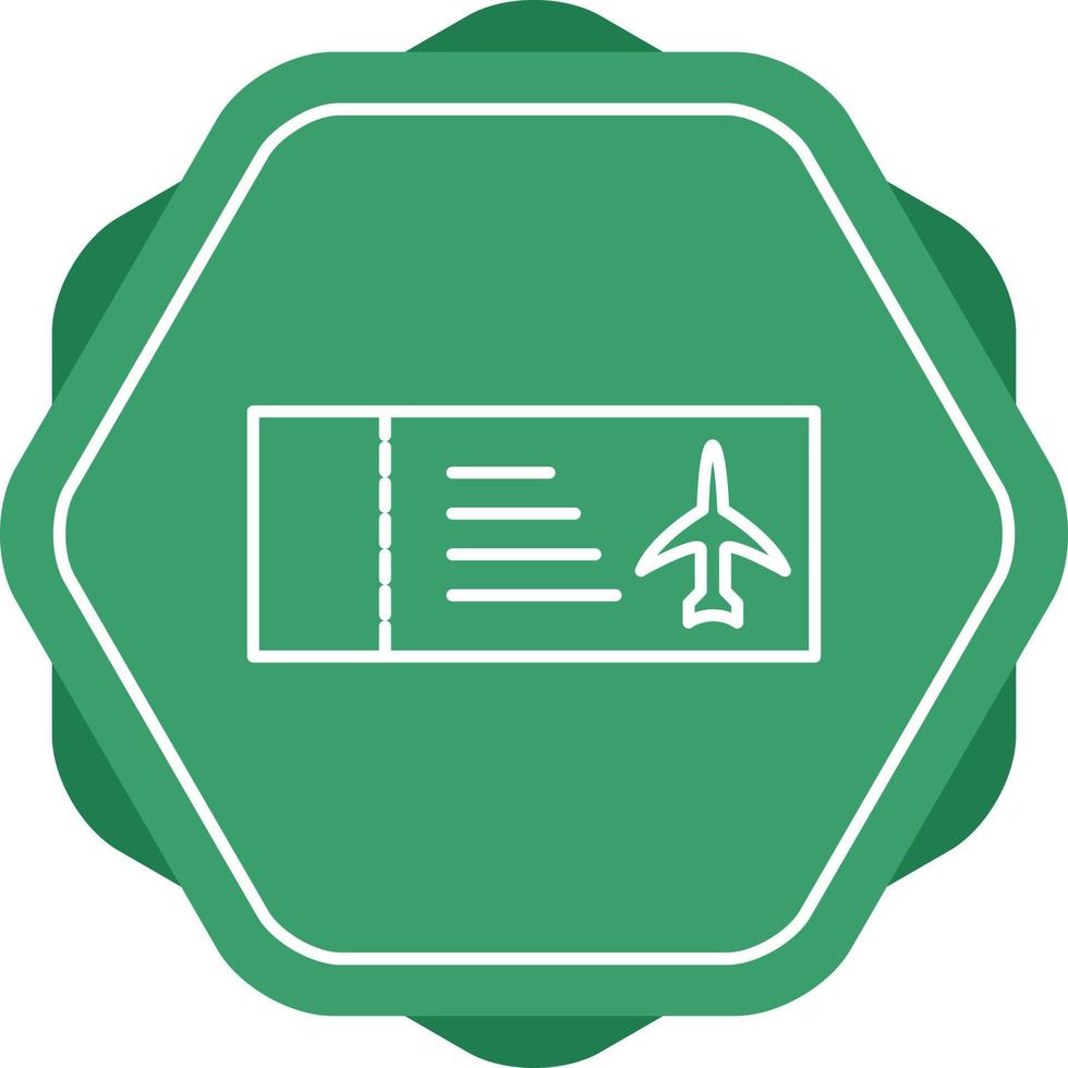 Plane Tickets Line Icon vector