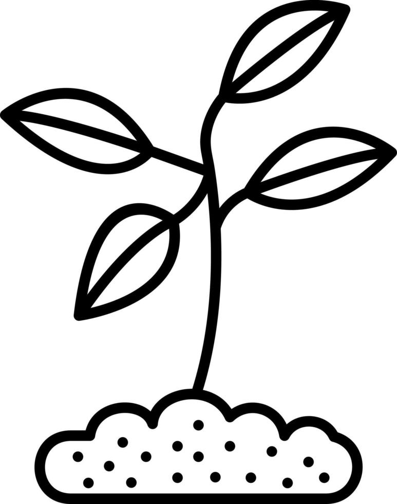 Plant Line icon vector