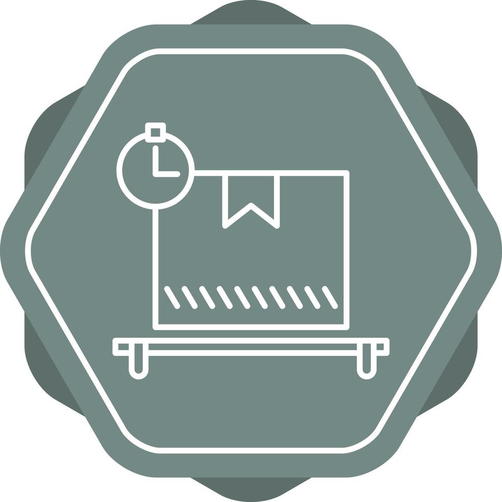 Package Pending Line Icon vector
