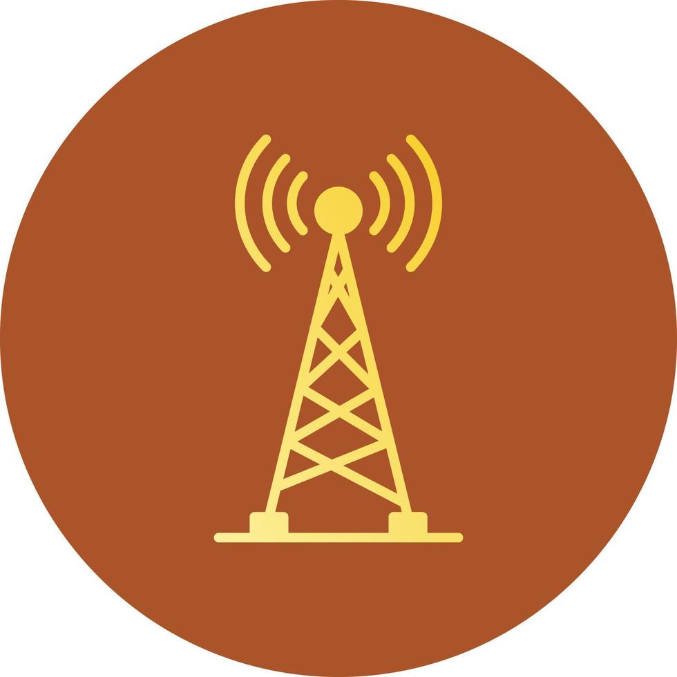 Radio Tower Creative Icon Design vector